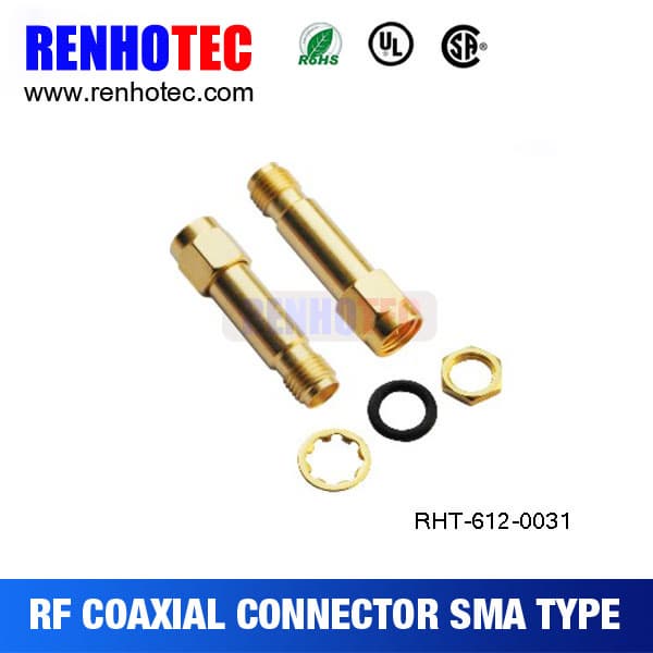 Female sma connector to reverse sma plug